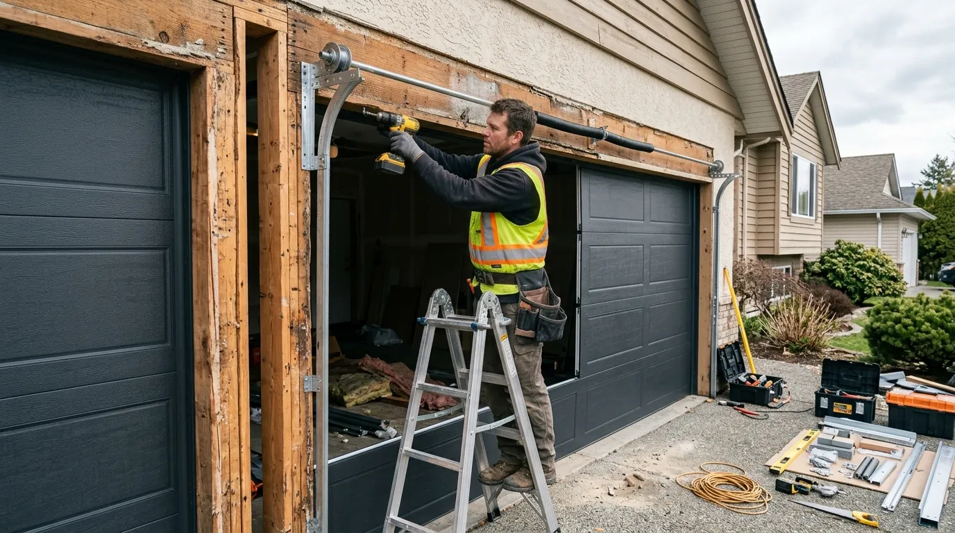 Garage door work by Greenville Garage Door Co in Greenville, SC