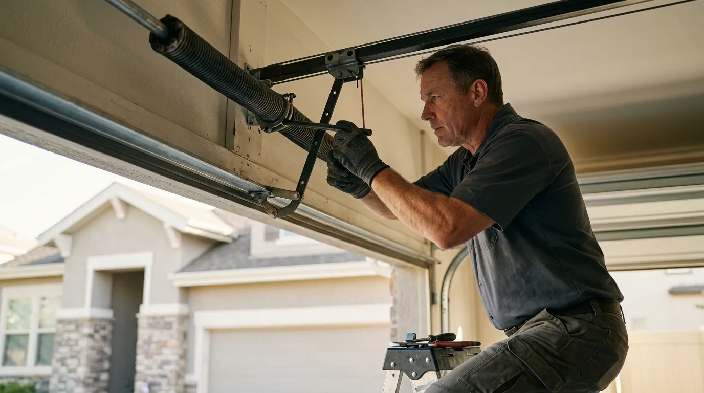Garage door work by Greenville Garage Door Co in Greenville, SC