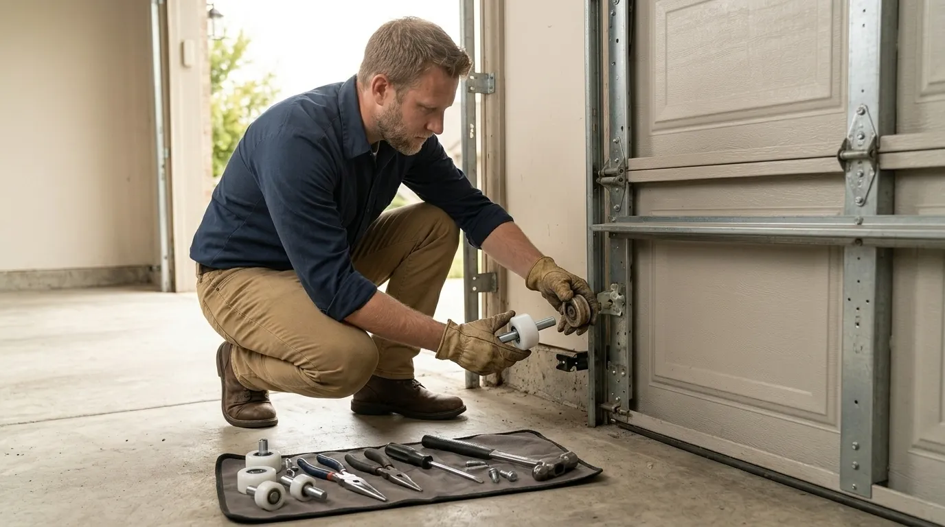 Why a Garage Door Goes Off Track Around Greenville