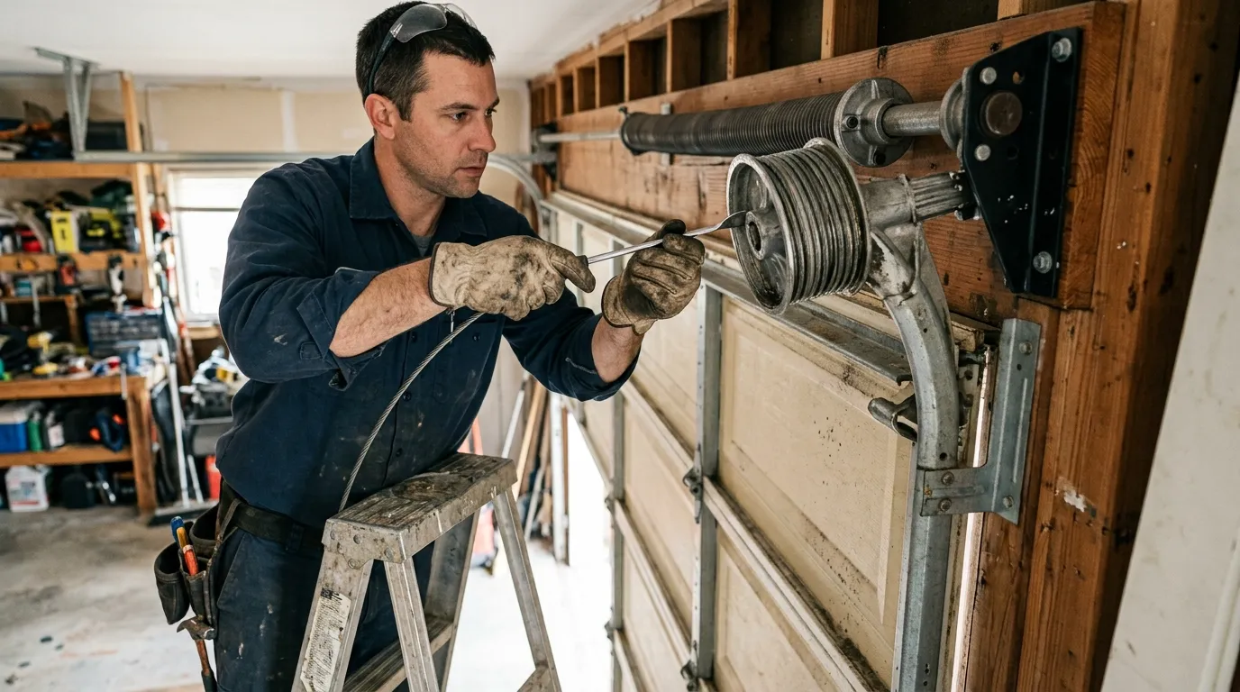 Same-day garage door service by Greenville Garage Door Co in Greenville, SC